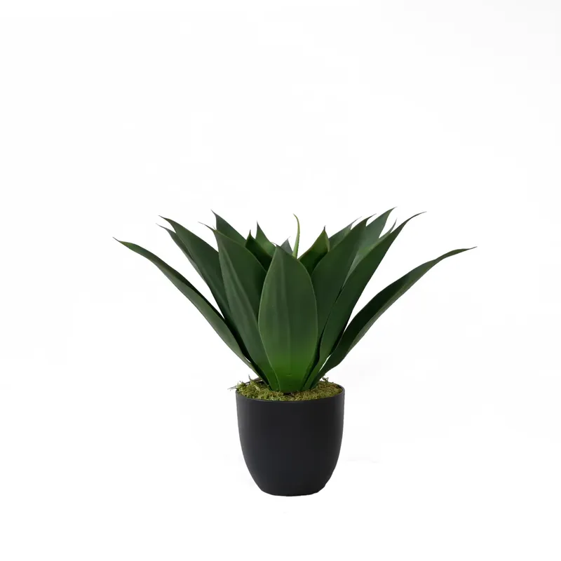 Aloe Vera Pot - ต้นอโลเวร่าปลอมในกระถางบอนไซ สำหรับพันธุ์ Konda Barbadensis Miller ต้นไม้พลาสติกสีเขียวสำหรับตกแต่งภายในพร้อมกระถางบอนไซ