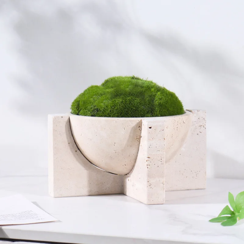 กระถางดอกไม้หินอ่อนธรรมชาติ โต - Aloe Vera Pot บทวิจารณ์และราคา
