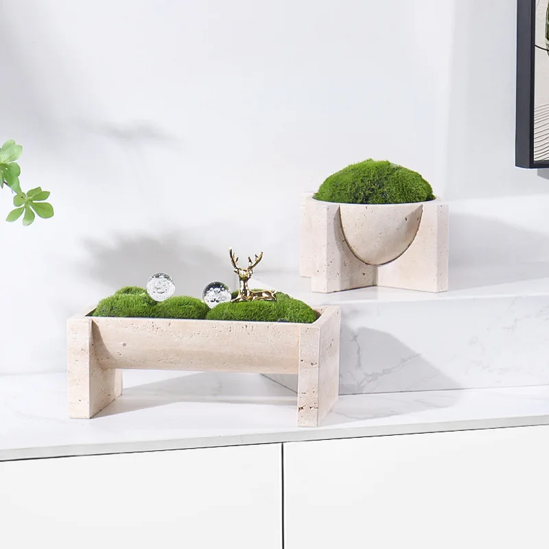 กระถางดอกไม้หินอ่อนธรรมชาติ โต - Aloe Vera Pot บทวิจารณ์และราคา