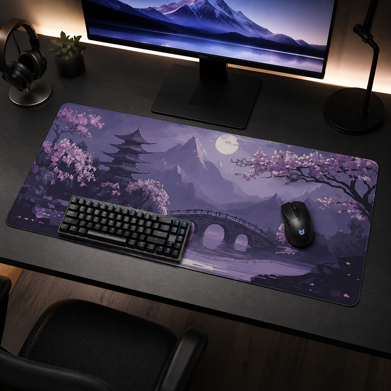 แผ่นรองเมาส์เกมเมอร์สีม่วง Moo - Tradescantia Purple บทวิจารณ์และราคา