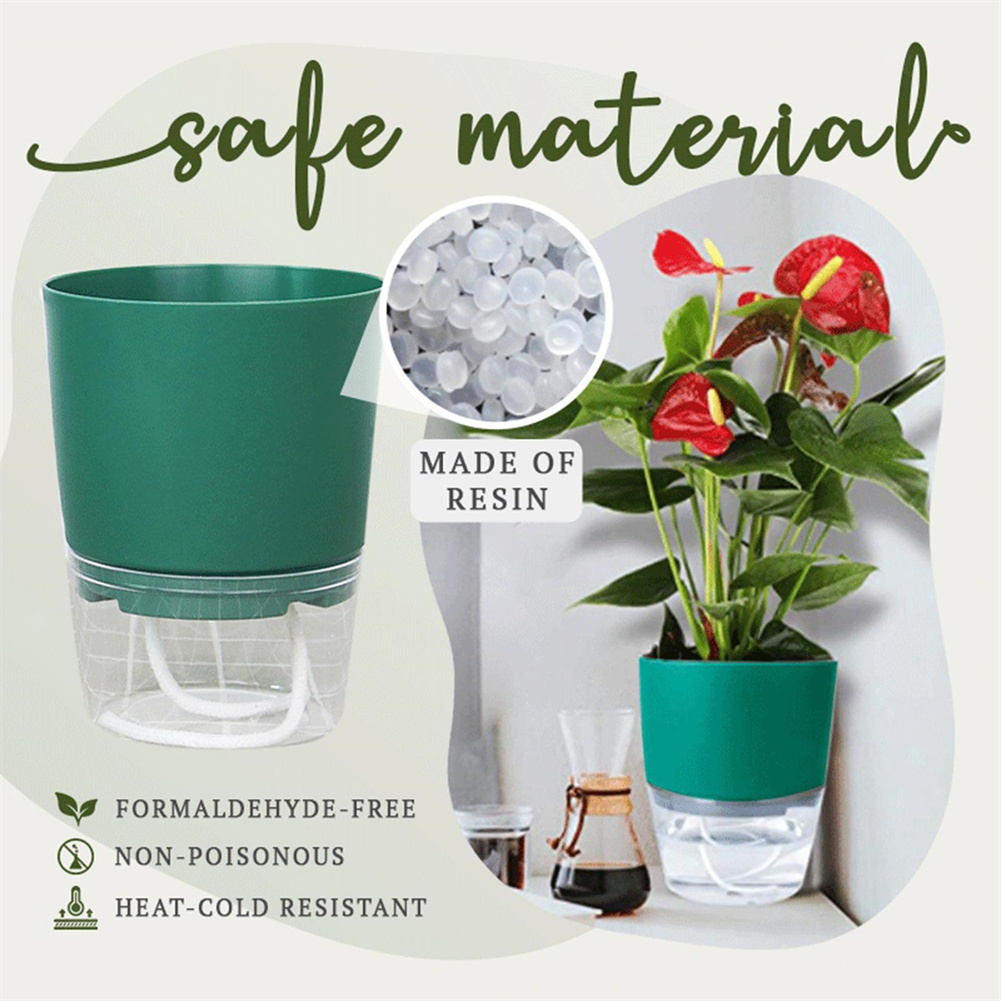 กระถางดอกไม้พลาสติกใสสองชั้นพร - Aloe Vera Pot บทวิจารณ์และราคา