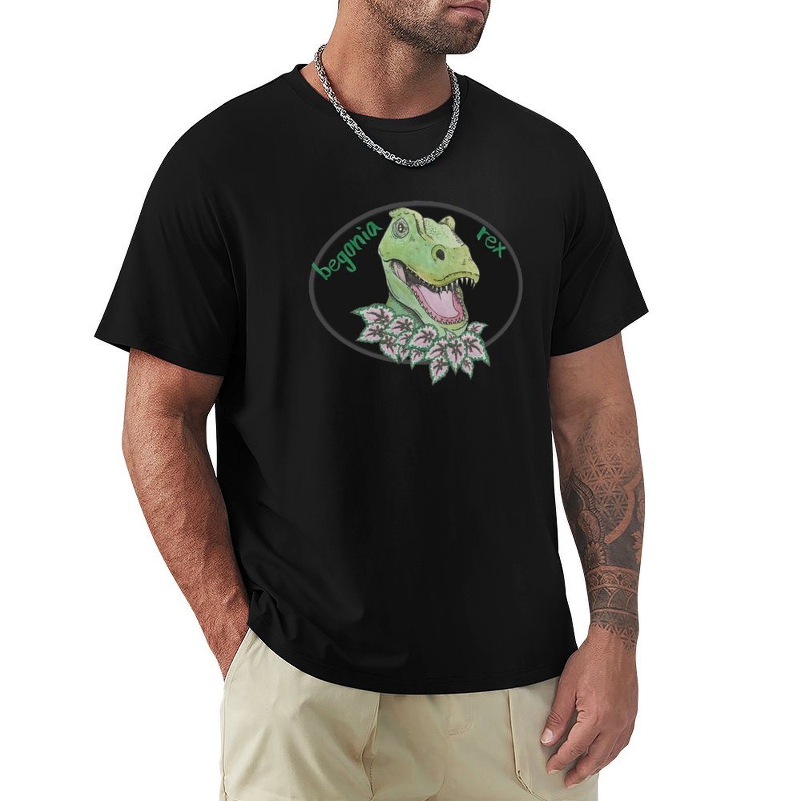 เสื้อยืดลายทีเร็กซ์เบโกเนีย เส - Begonia Rex บทวิจารณ์และราคา